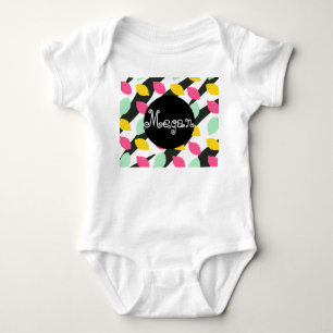 Baby Lemon Mix Stripes Summer Strampler