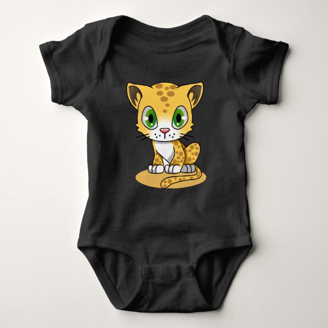 Baby Leopard Baby Bodysuit Strampler (Vorderseite)