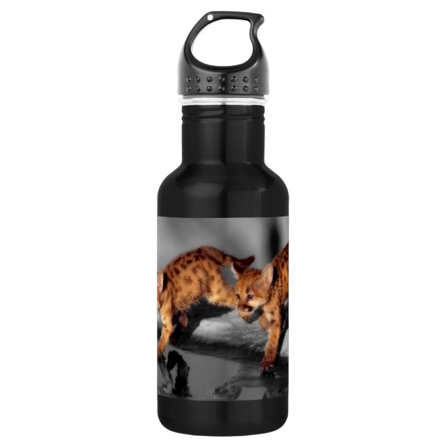 Baby Leopards Trinkflasche (Vorderseite)