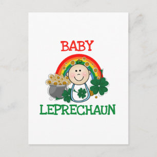 Baby Leprechaun Tshirts und Geschenke Postkarte