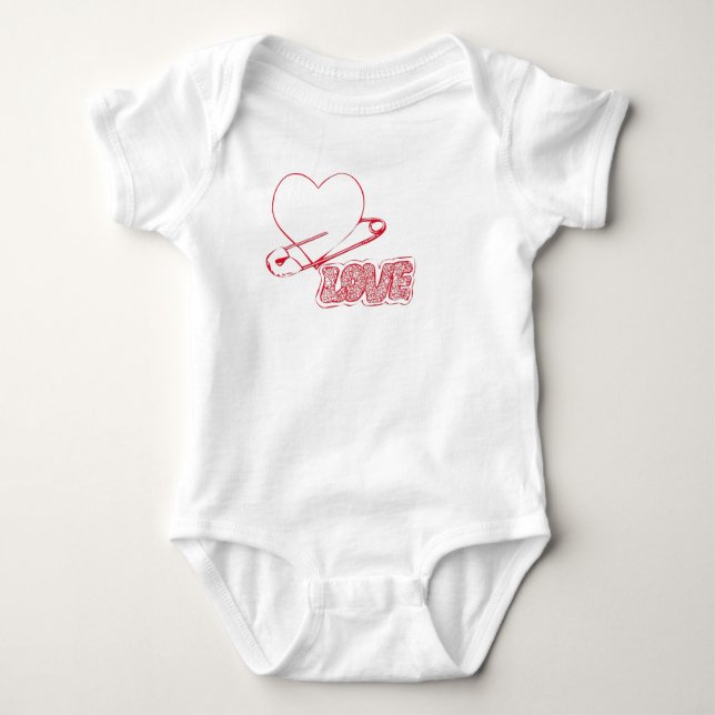 Baby-Liebe Baby Strampler (Vorderseite)