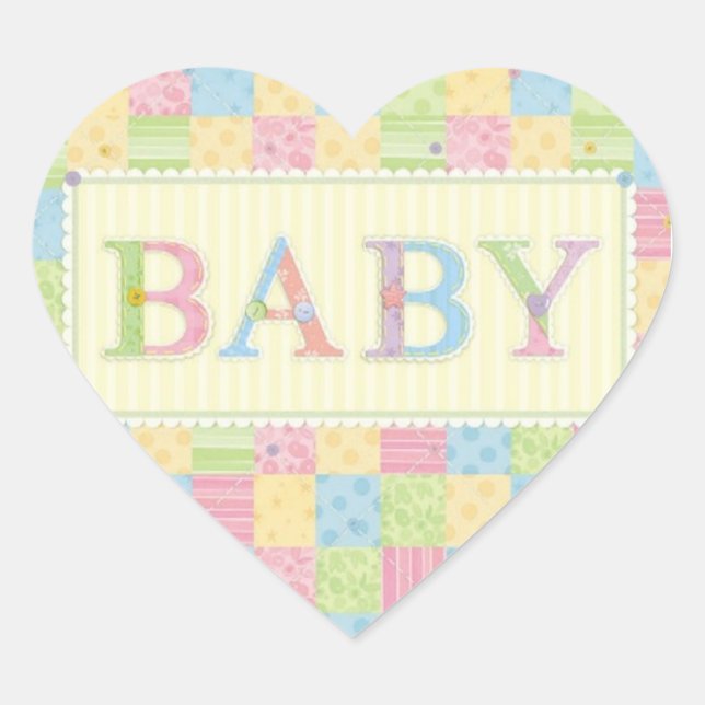 BABY LIEBE COLLECTION Herz-Aufkleber (Vorderseite)