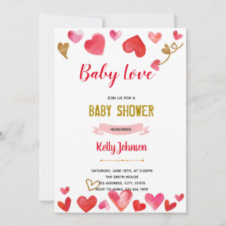 Baby-Liebe-Dusche Dankeskarte
