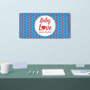 Baby Liebe Heart Baby Dusche Banner