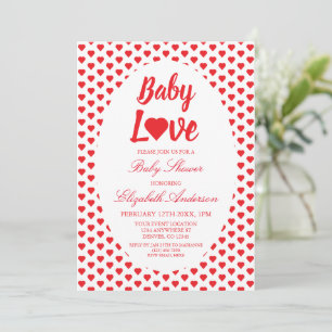 Baby Liebe Heart Baby Dusche Einladung