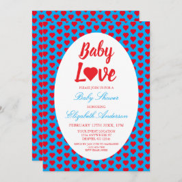 Baby Liebe Heart Baby Dusche Einladung