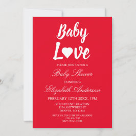 Baby Liebe Heart Baby Dusche Einladung