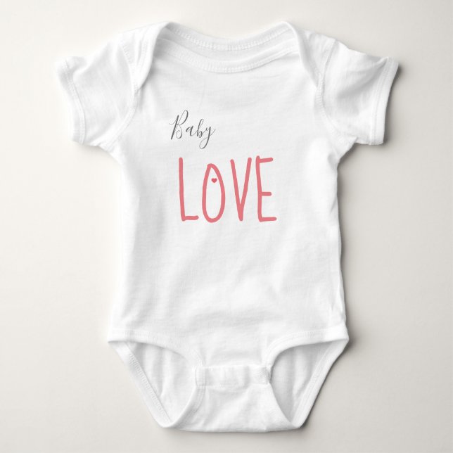Baby Liebe Heart Strampler (Vorderseite)