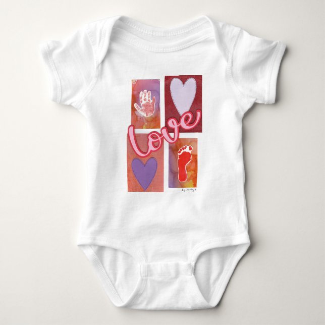 Baby Liebe - Kinder Kunst für CHOC Strampler (Vorderseite)