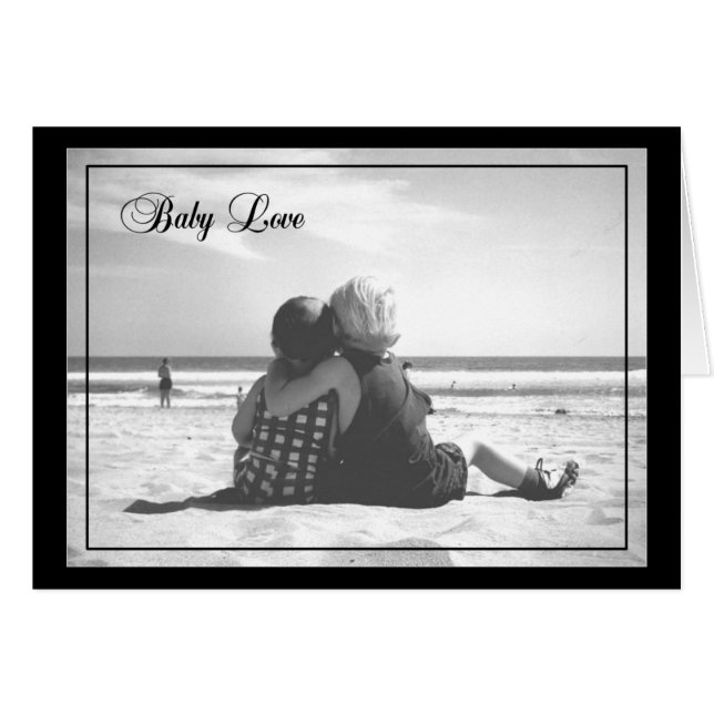 Baby-Liebe-LEERE Karte (Vorderseite (Horizontal))