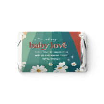 Baby-Liebe | Retro Boho Babydusche Danke