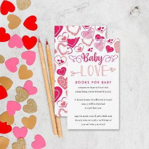 "Baby Liebe" Valentine's Day Baby Shower Book Begleitkarte