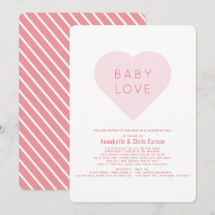 Baby-Liebe Valentine's Day Baby Shower by Mail Einladung