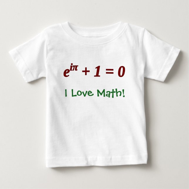 Baby Lieben Mathe! T-shirt (Vorderseite)