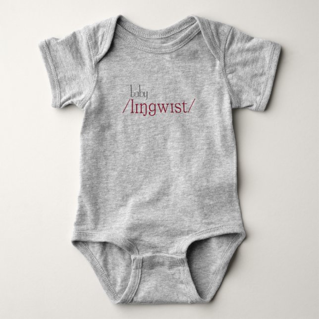 Baby-Linguist Baby Strampler (Vorderseite)