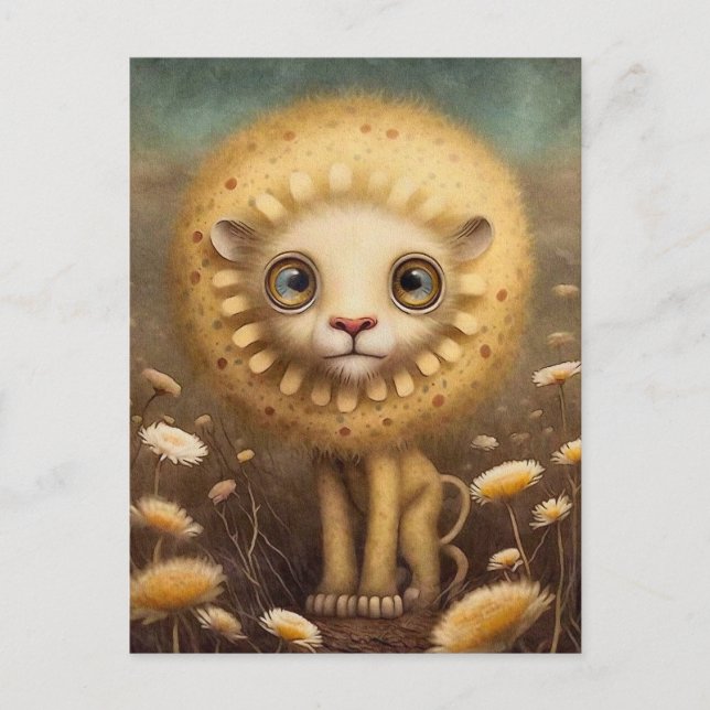 Baby Lion Cub Postcard Postkarte (Vorderseite)