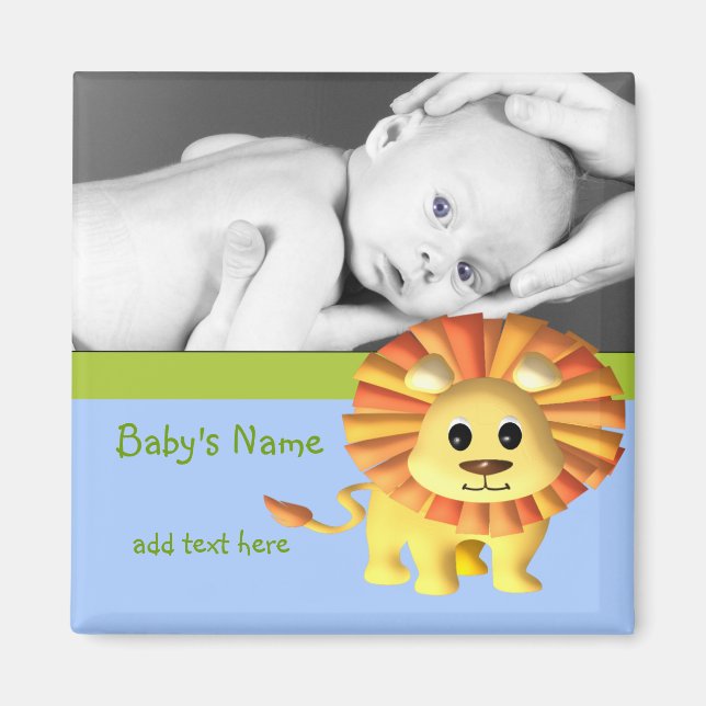 Baby Lion/Foto Magnet (Vorne)