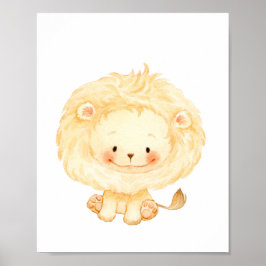 Baby Lion Kinderzimmer Wall Art Poster