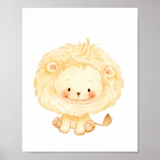 Baby Lion Kinderzimmer Wall Art Poster