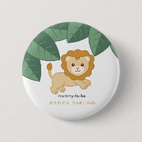 Baby Lion Mommy wird Knopf für Babydusche