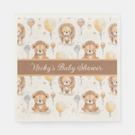 Baby Lion Personalisiert Baby Dusche Serviette