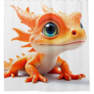 Baby Lizard Creature Duschvorhang