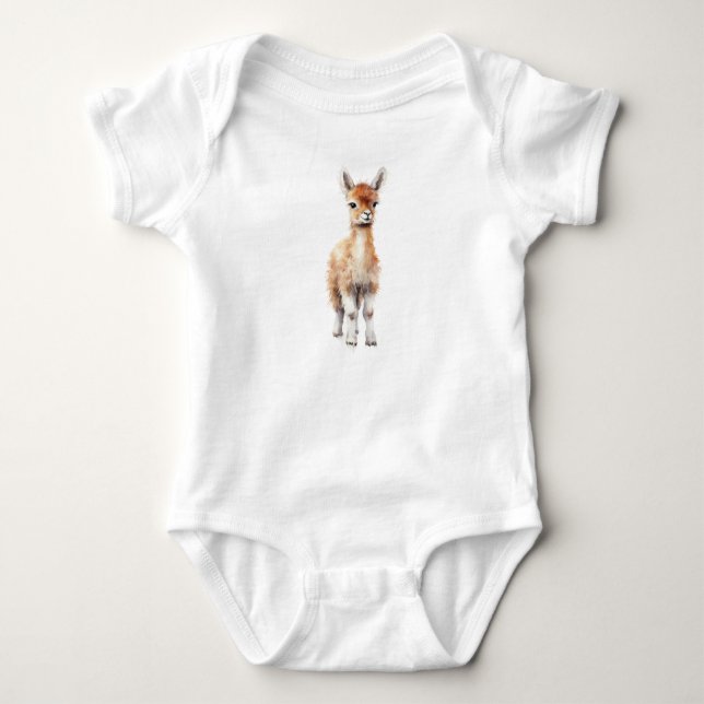 Baby Llama Strampler (Vorderseite)
