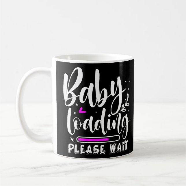 Baby Loading 2022 Funny Pregnancy Announce Mutter Kaffeetasse (Links)