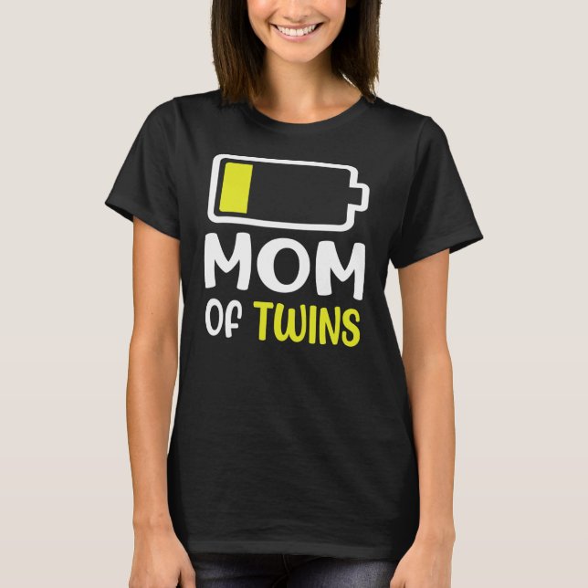 Baby Loading Mom Of Twins Pregnancy Mothers Day  T-Shirt (Vorderseite)