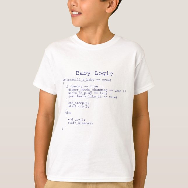 Baby-Logik T-Shirt (Vorderseite)