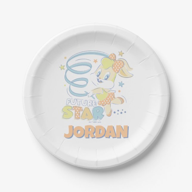 Baby Lola Bunny Future Star Pappteller (Vorderseite)