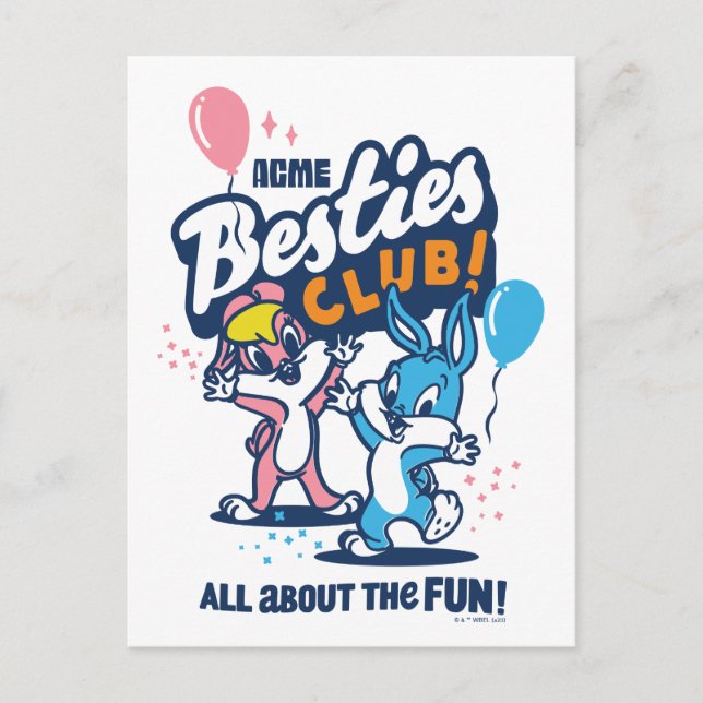 Baby Lola und BUGS BUNNY™ - Besties Club! Postkarte (Vorderseite)