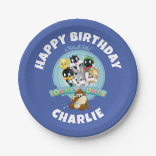 Baby LOONEY TUNES™ Logo Das ist alles, Leute Pappteller