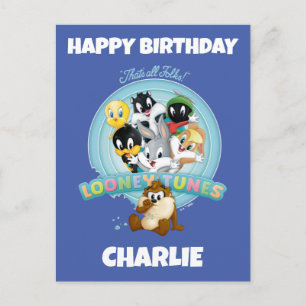Baby LOONEY TUNES™ Logo Das ist alles, Leute Postkarte