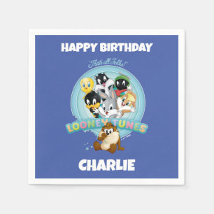 Baby LOONEY TUNES™ Logo Das ist alles, Leute Serviette