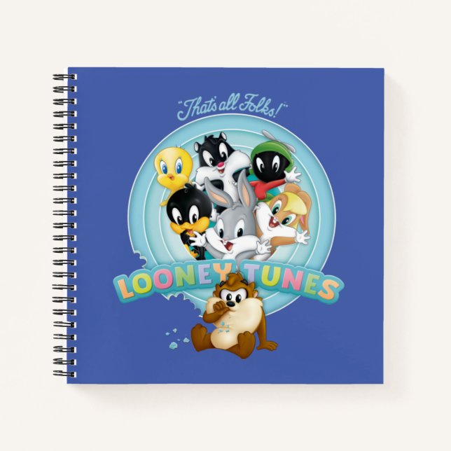 Baby LOONEY TUNES™ Logo | Das sind alle Leute Notizbuch (Vorderseite)