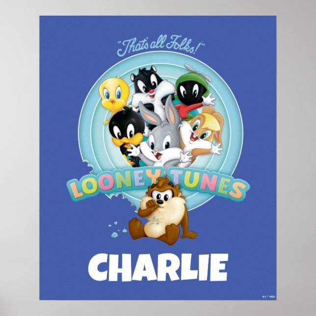 Baby LOONEY TUNES™ Logo | That's All Folks Poster (Vorne)