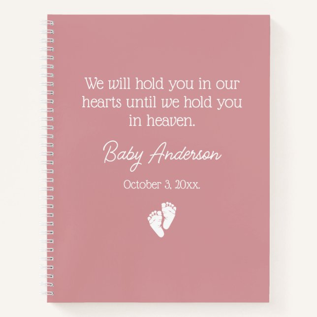 Baby Loss and Misriage Journal Notizbuch (Vorderseite)
