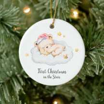 Baby Loss First Christmas Bär Erinnerungsornament 