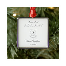 Baby Loss Teddy Bear Memorial Tree Decoration