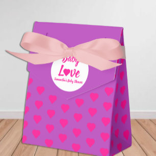 Baby Love Herz Baby Shower Geschenkschachtel