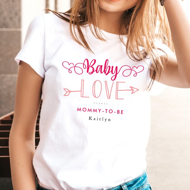 "Baby Love" Mommy-to-be Baby Shower T-Shirt (Von Creator hochgeladen)