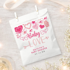 "Baby Love" Valentine's Day Baby Shower Geschenktütchen