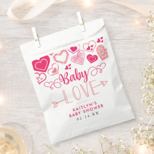 "Baby Love" Valentinstag-Baby-Party Geschenktütchen