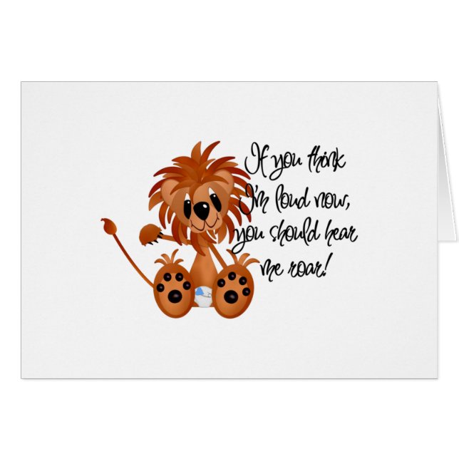 Baby-Löwe hören mich, T-Shirts und Geschenke zu (Vorderseite (Horizontal))