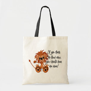 Baby-Löwe hören mich, T-Shirts und Geschenke zu br Tragetasche