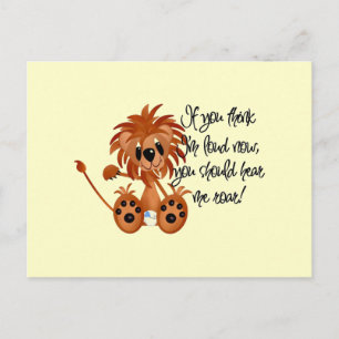 Baby-Löwe hören mich, T-Shirts und Geschenke zu Postkarte