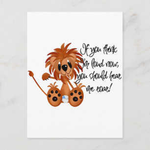 Baby-Löwe hören mich, T-Shirts und Geschenke zu Postkarte