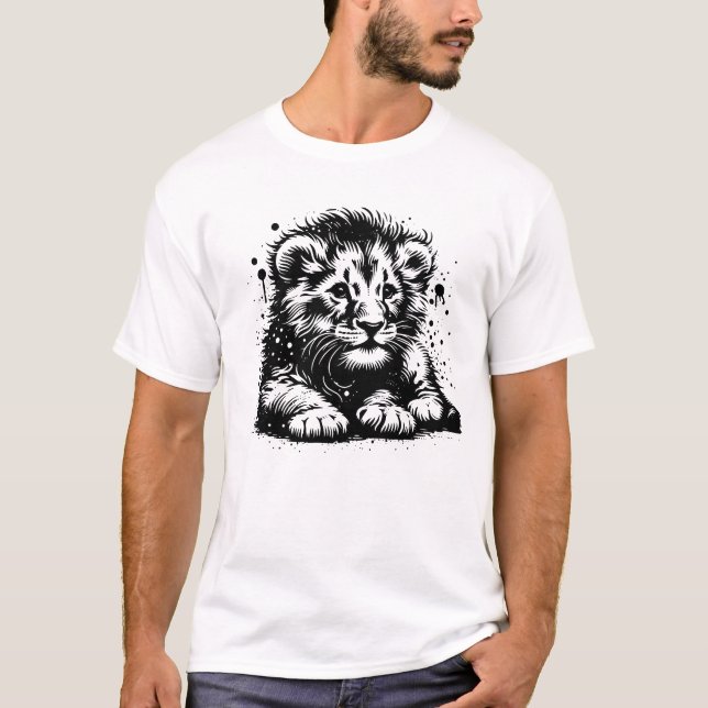 Baby-Löwe T-Shirt (Vorderseite)