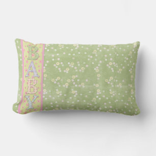 Baby Lumbar Throw Kissen Green